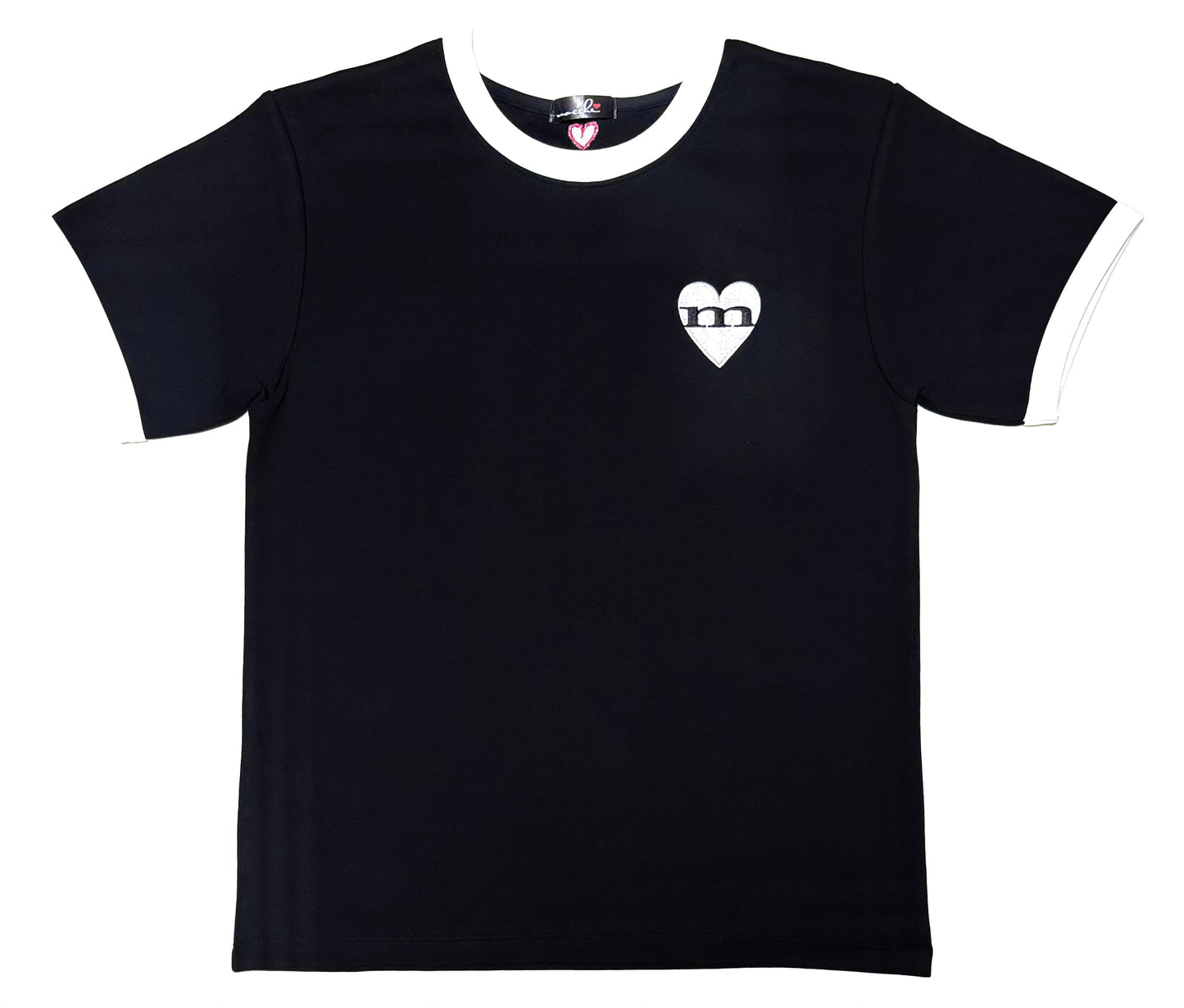 -PROUD Tee-  Black×White Rib